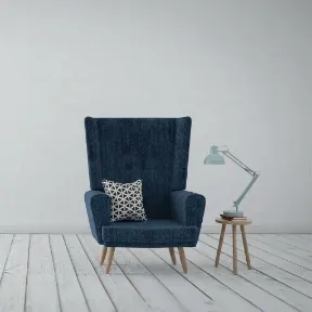 Luscious Sapphire upholstered chair