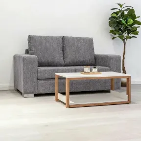 Luscious Stone upholstered sofa