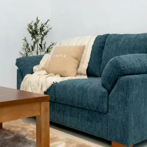 Luscious Turquoise upholstered sofa
