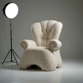 Oberon Ivory upholstered chair