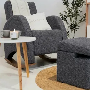 Zelda Charcoal upholstered chair