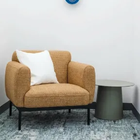 Zelda Gold upholstered chair