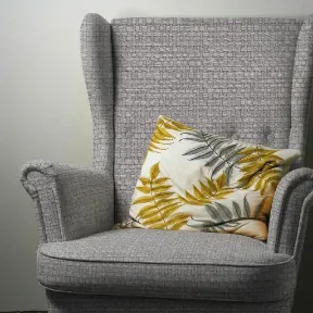 Zelda Grey upholstered chair