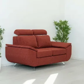 Zelda Indian Red upholstered sofa