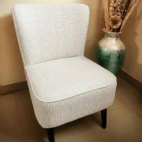 Zelda Ivory upholstered chair