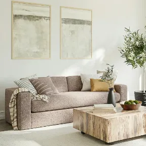 Dalton Praline upholstered sofa