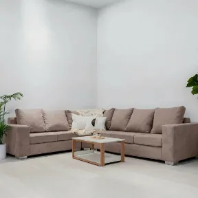 Dynamite Cream upholstered sofa