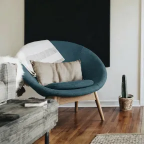 Dynamite Turquoise upholstered chair