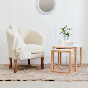Elite Ivory upholstered chair