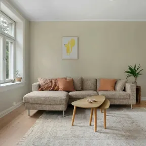 Elliston Oatmeal upholstered sofa