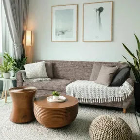 Galactic Taupe upholstered sofa