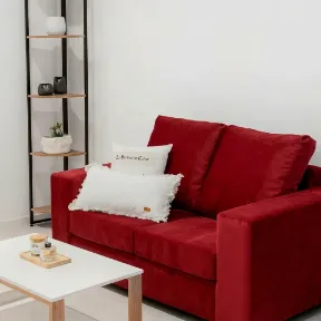 Marquis Red upholstered sofa