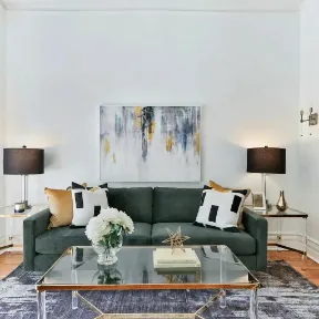 Marquis Spruce upholstered sofa