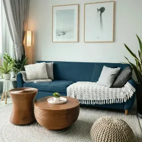 Marquis Teal upholstered sofa