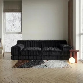 Mondo Black upholstered sofa