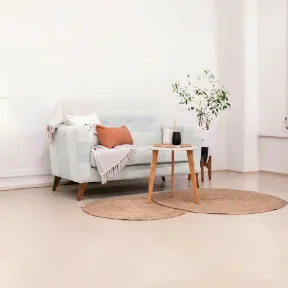 Neville White upholstered sofa