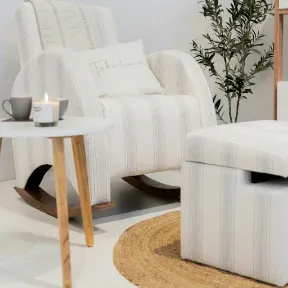 Neville White upholstered chair