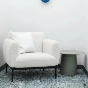 Oslo White upholstered chair