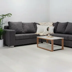 Sheepskin Charcoal upholstered sofa