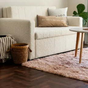 Sheepskin Natural upholstered sofa