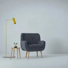 Sheepskin Shadow upholstered chair