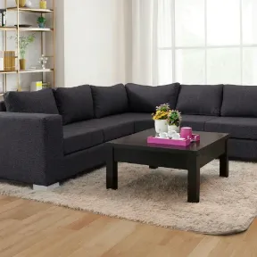 Supreme Graphite upholstered sofa