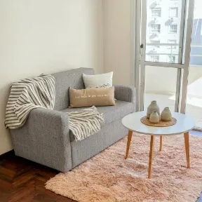 Supreme Silver upholstered sofa