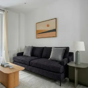 Colorado Black upholstered sofa