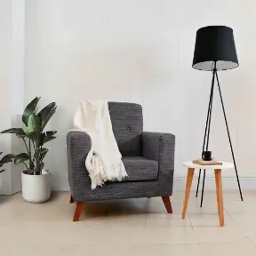 Colorado Charcoal upholstered chair