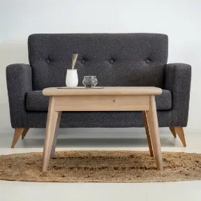 Ashford Charcoal upholstered sofa