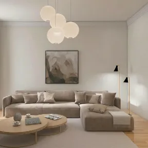 Cashmere Fawn upholstered sofa