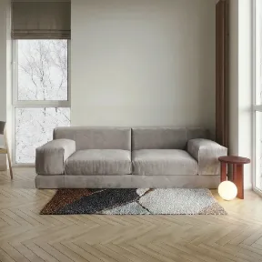 Cashmere Grey upholstered sofa