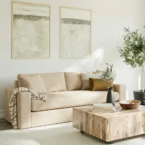 Cashmere Linen upholstered sofa