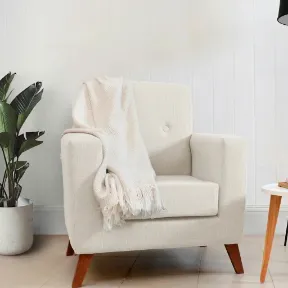 Clarkson Ivory upholstered chair