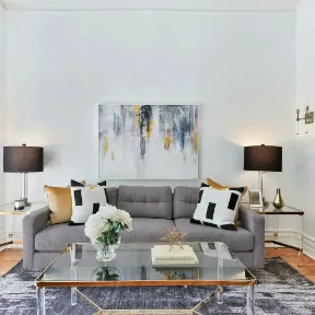 Milo Chrome upholstered sofa