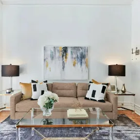 Roman Sand upholstered sofa