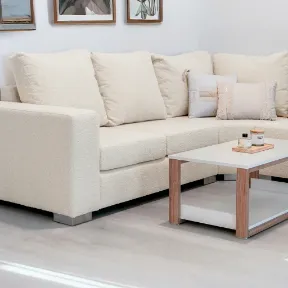 Apollo Ivory upholstered sofa