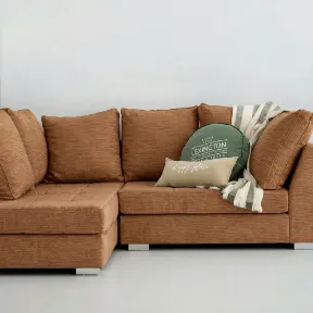 Luscious Nougat upholstered sofa