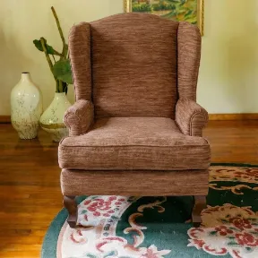 Luscious Nougat upholstered chair