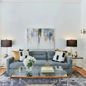 Melange Cobblestone upholstered sofa