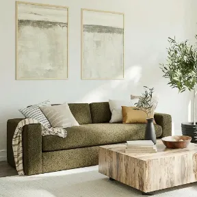 Sinatra Wasabi upholstered sofa