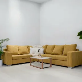 Devon Maize upholstered sofa