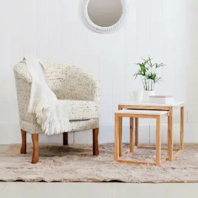 Phat Cream upholstered chair