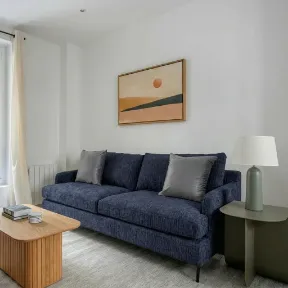 Como Midnight upholstered sofa