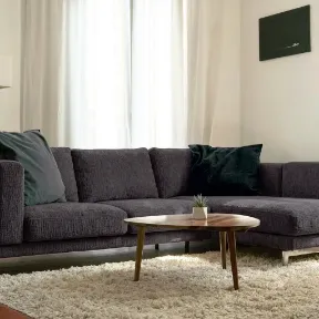 Como Pewter upholstered sofa