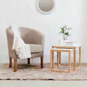 Nassau Flax upholstered chair