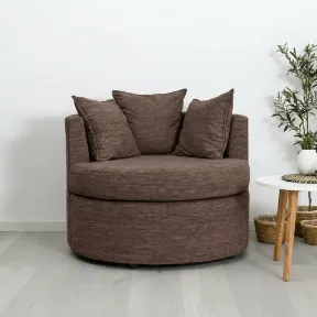 Roman Bark upholstered chair