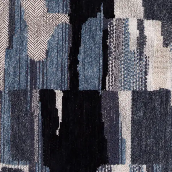Haydon Indigo upholstery fabric in Black