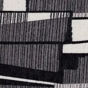 Paxton Charcoal upholstery fabric in Black