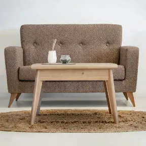 Amazon Pecan upholstered sofa
